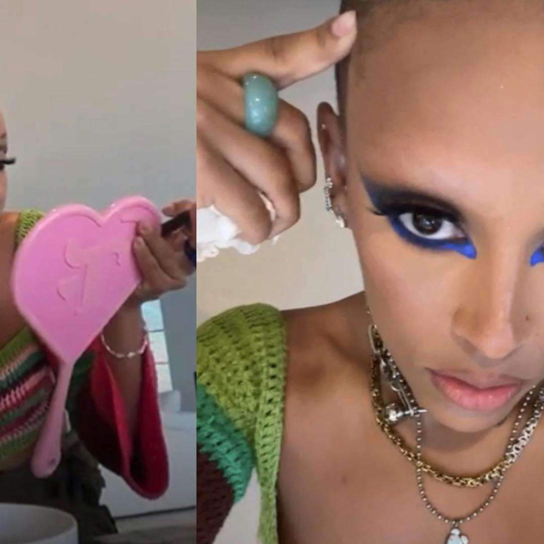 Modige Doja Cat - med det borgerlige navn Amala Dlamini - skiller sig af med både lokker og øjenbryn 