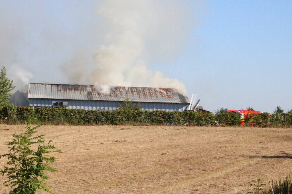 Voldsom brand i Malling 11. august 2022
