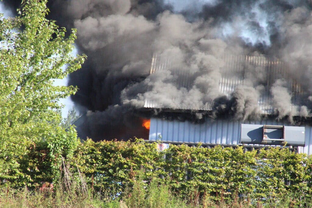 Voldsom brand i Malling 11. august 2022