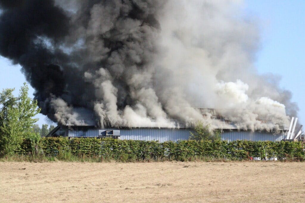 Voldsom brand i Malling 11. august 2022