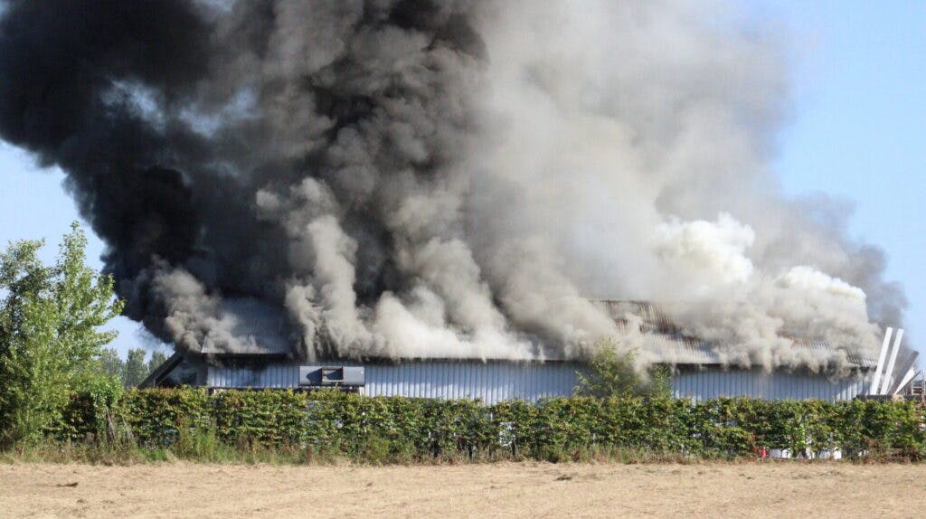 Voldsom brand i Malling 11. august 2022