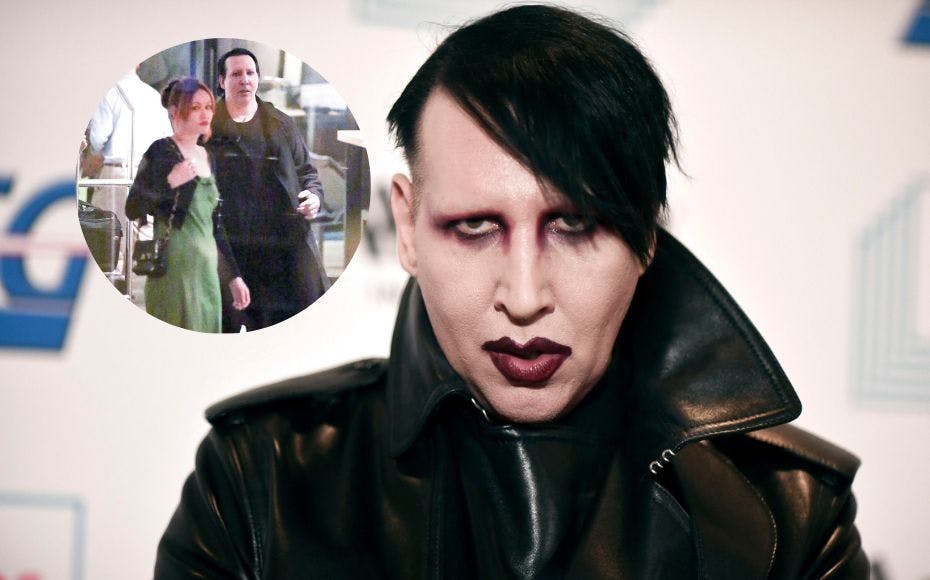 Marilyn Manson havde for en sjælden gangs skyld sin kone med på slæb forleden.