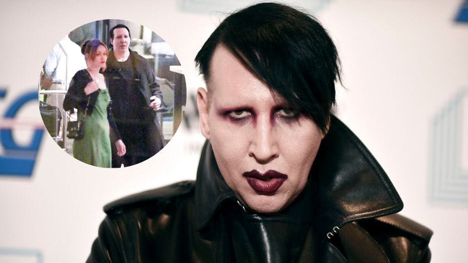 Marilyn Manson havde for en sjælden gangs skyld sin kone med på slæb forleden.