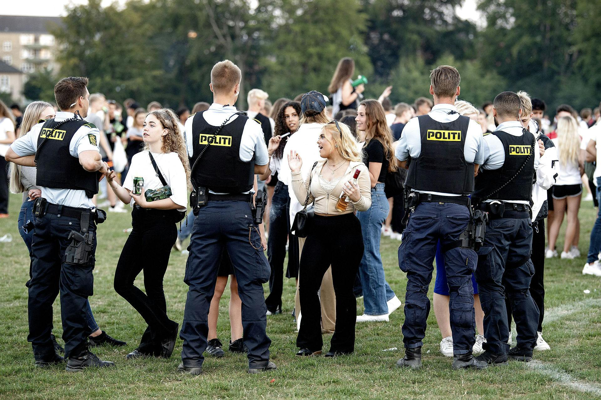 Politiet under en tidligere Puttefest.