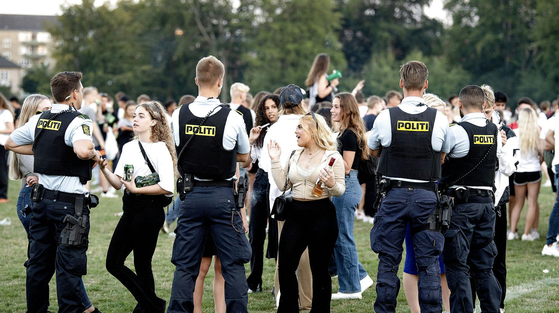 Politiet under en tidligere Puttefest.