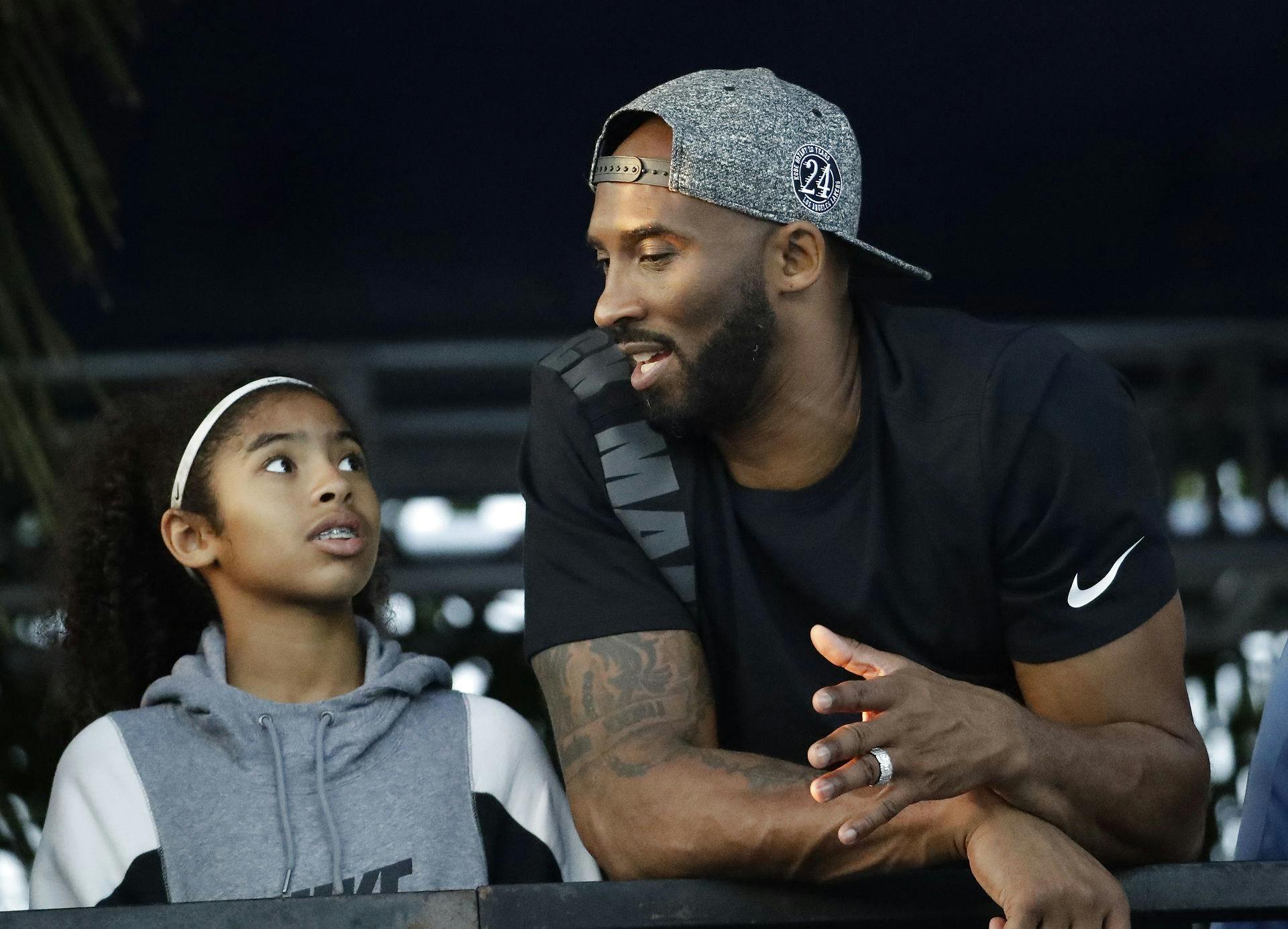 Gianna og Kobe Bryant mistede begge livet i ulykken.