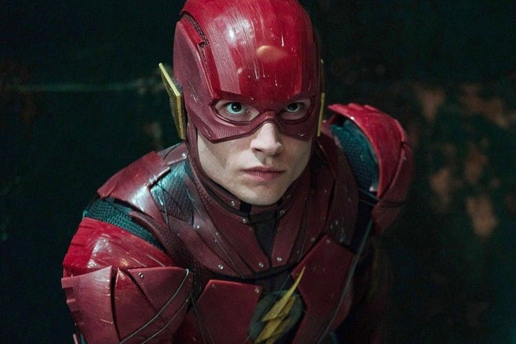 Ezra Miller i rollen som The Flash.
