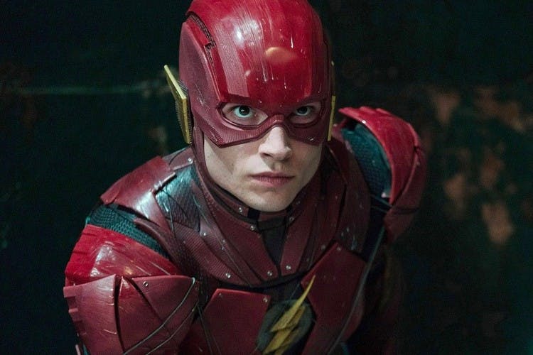 Ezra Miller i rollen som The Flash.