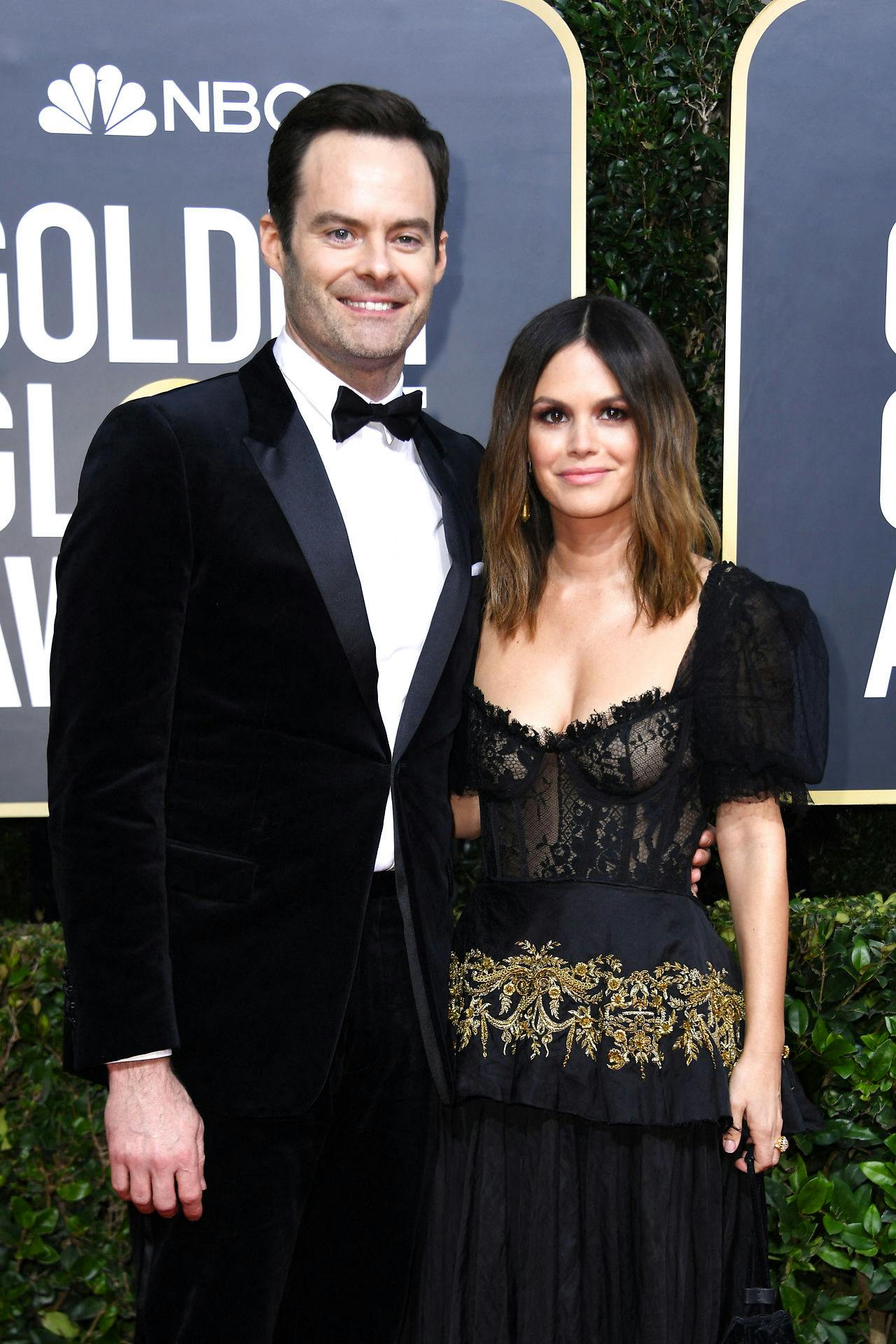 Arkivfoto af Bill Hader og Rachel Bilson.