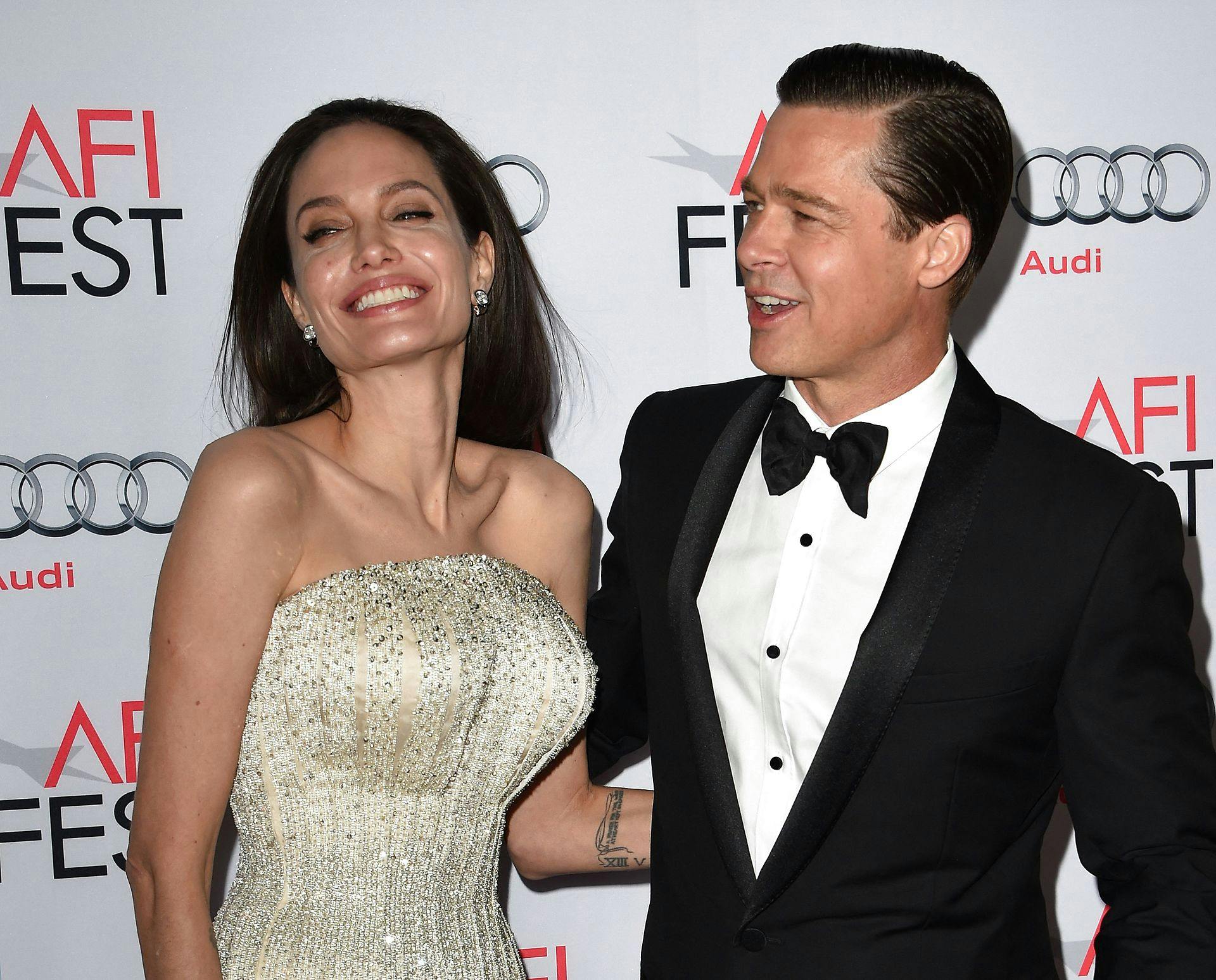 Angelina Jolie og Brad Pitt, mens alt stadig var fryd og gammen mellem dem.