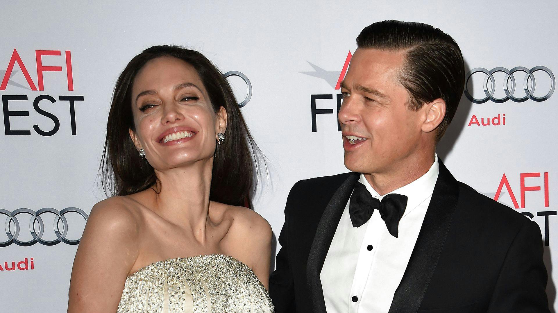 Angelina Jolie og Brad Pitt, mens alt stadig var fryd og gammen mellem dem.