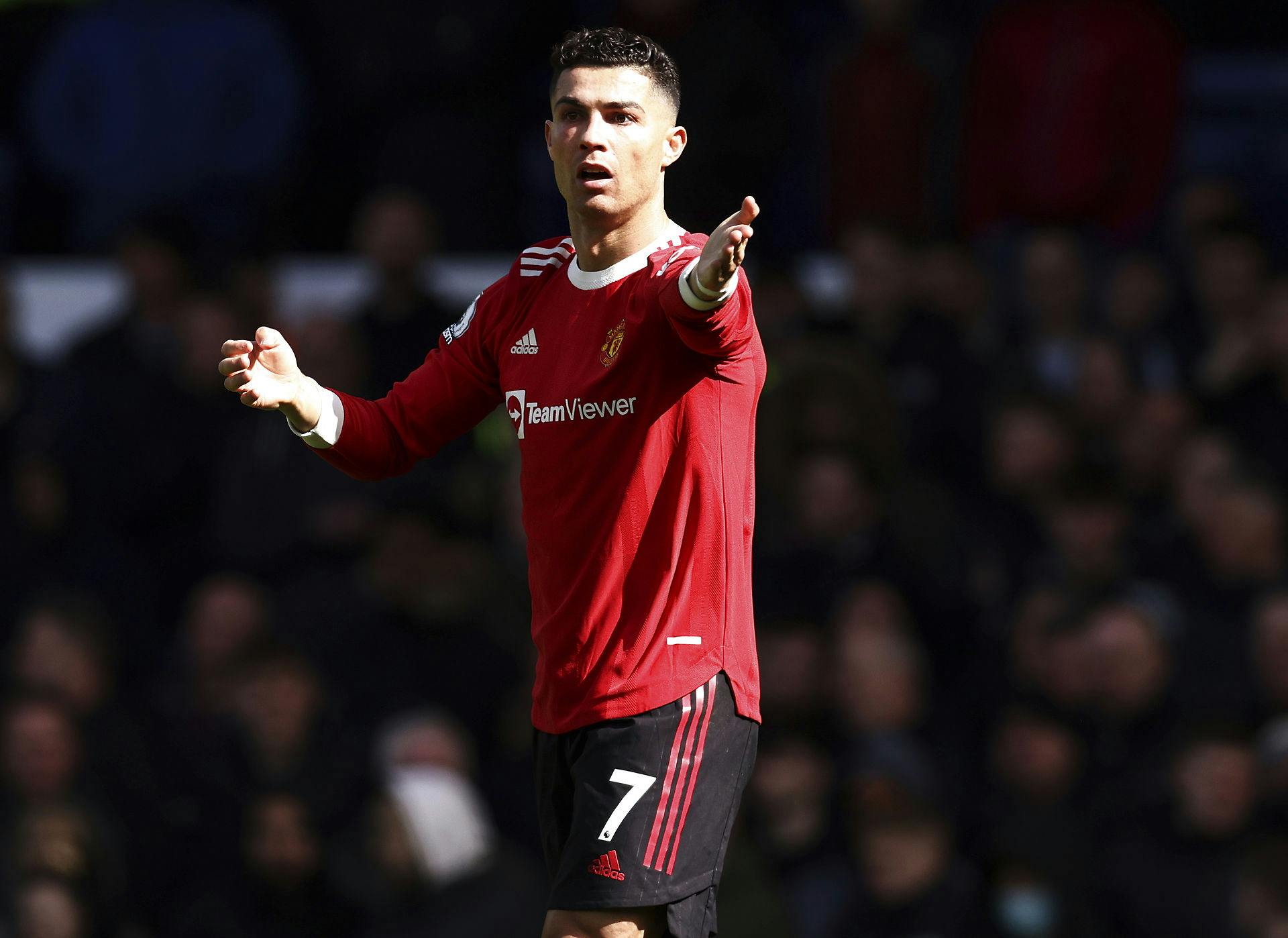 Allerede inden Ronaldo forlod banen, var det tydeligt, at han ikke havde en god dag.