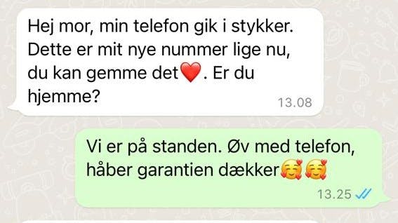 Det er beskeder som disse, der ved første øjekast virker harmløse. Men der kan stå en svindler bag. nbsp;