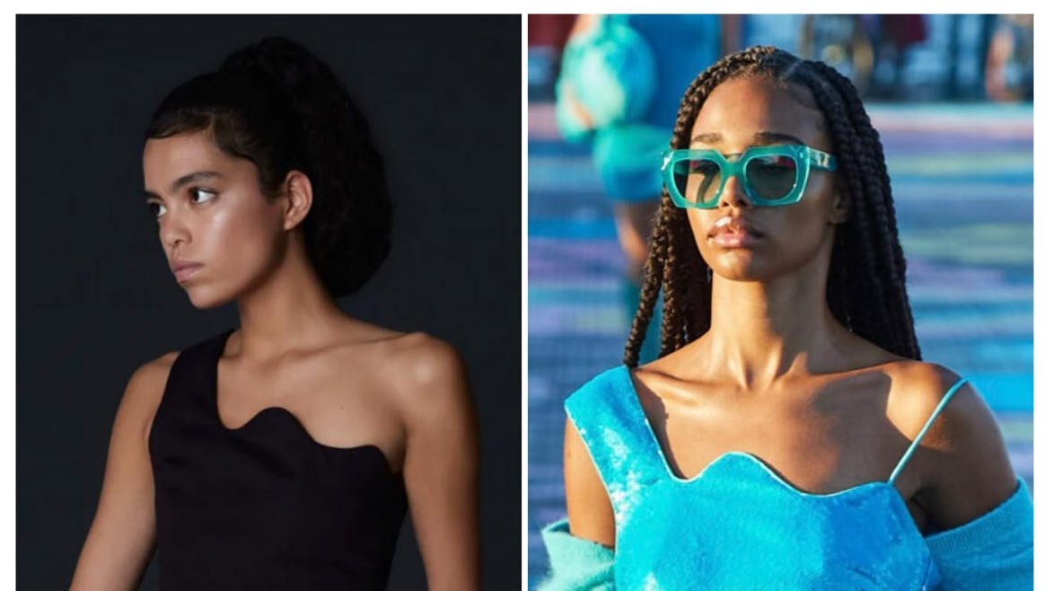 Hvad siger du, er det plagiat? Til venstre er det toppen fra Elaine Hersby, mens det til højre er Gannis top.