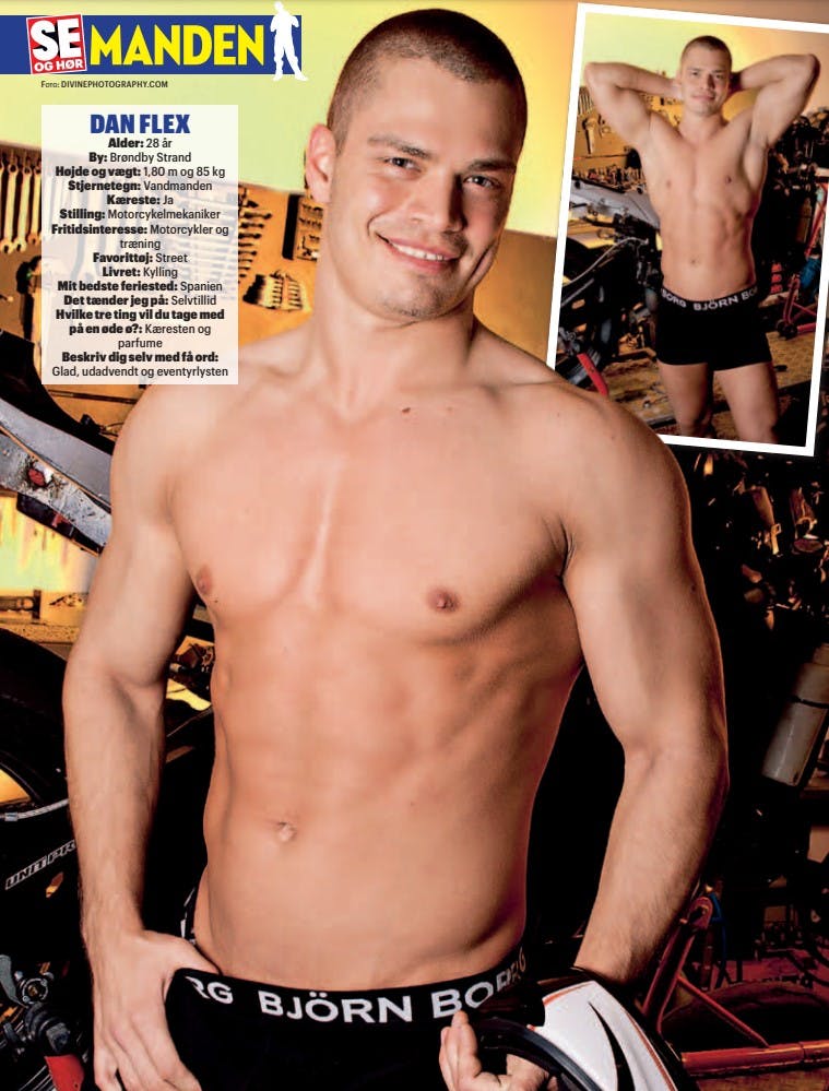 Den nu dømte morder Dan Flex har tidligere optrådt afklædt i SE og HØR.