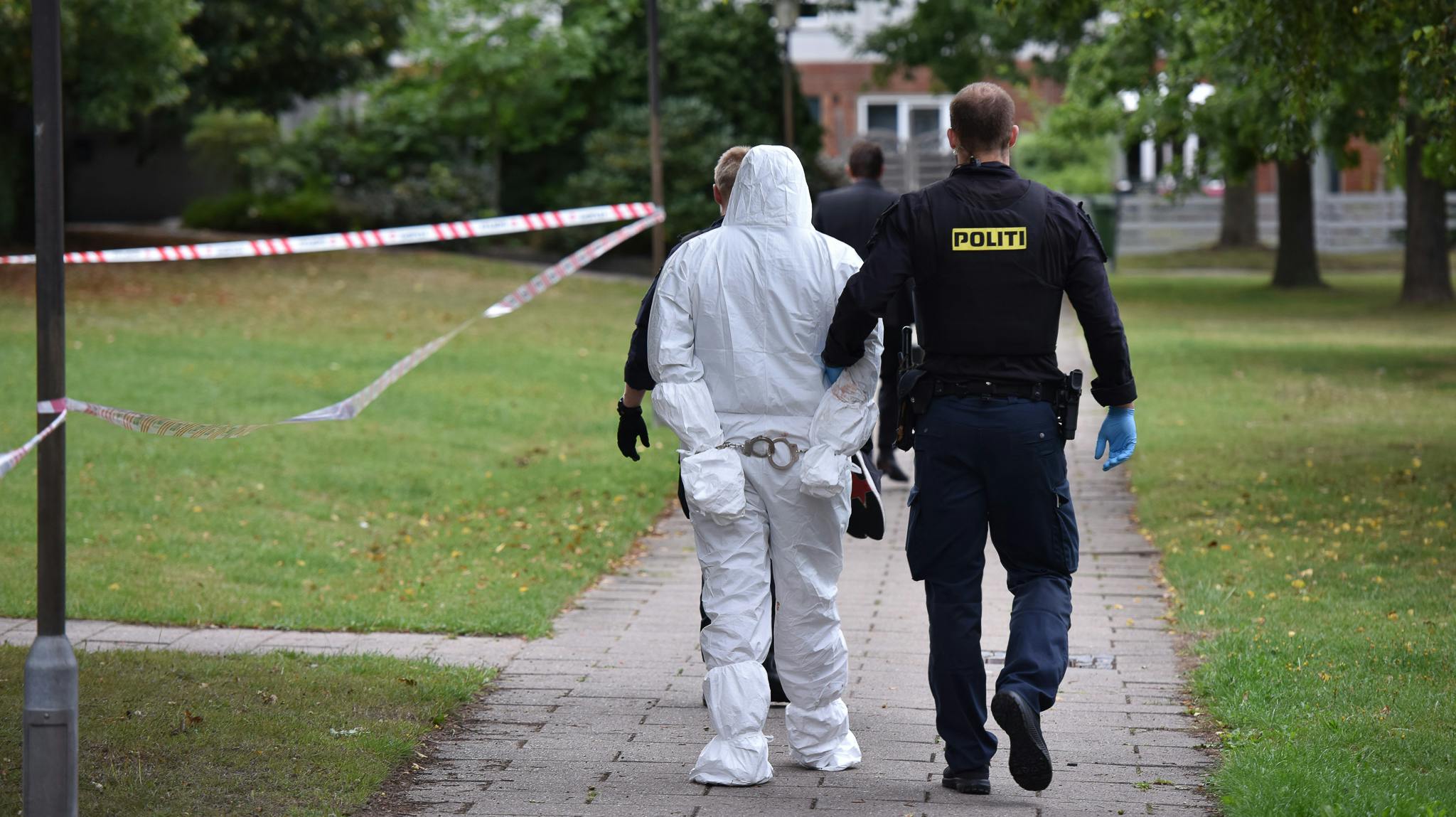 Politiet er til stede i Greve.