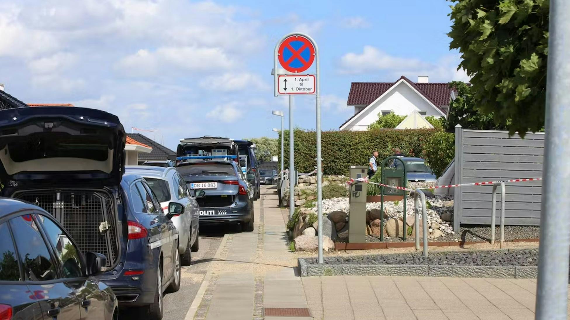 Det var blandt andet på denne vej i Kolding, at dramaet udspillede sig.