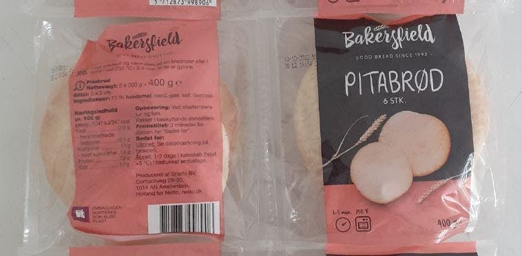Pitabrød tilbagekaldes