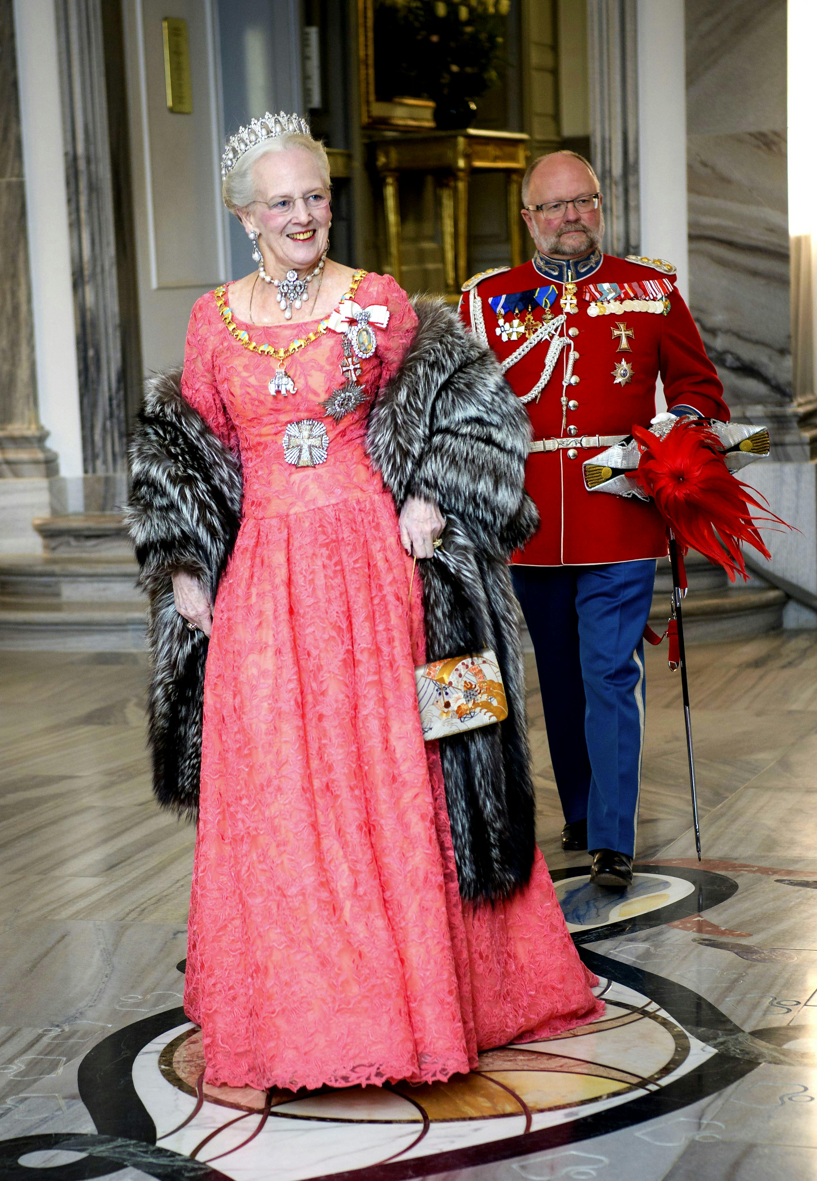 Dronning Margrethe til nytårskur 2019.