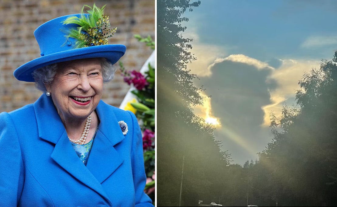 Kort efter dronningens død: Sky formet som Elizabeth viser sig på himlen | SE og