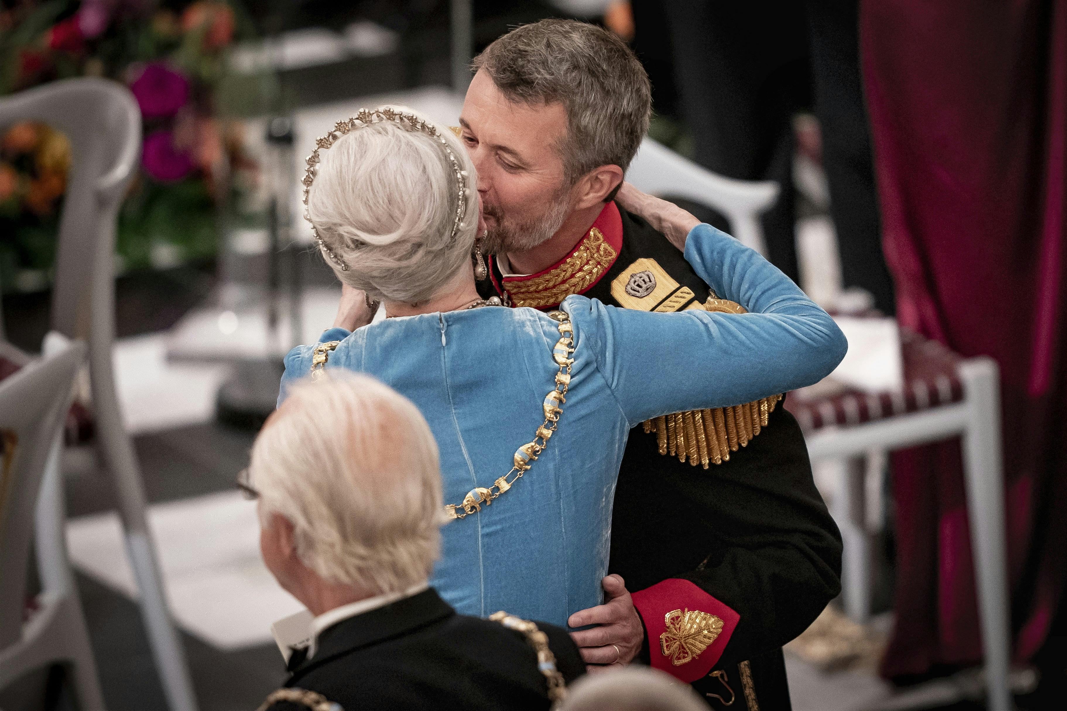 Dronning Margrethe og kronprins Frederik