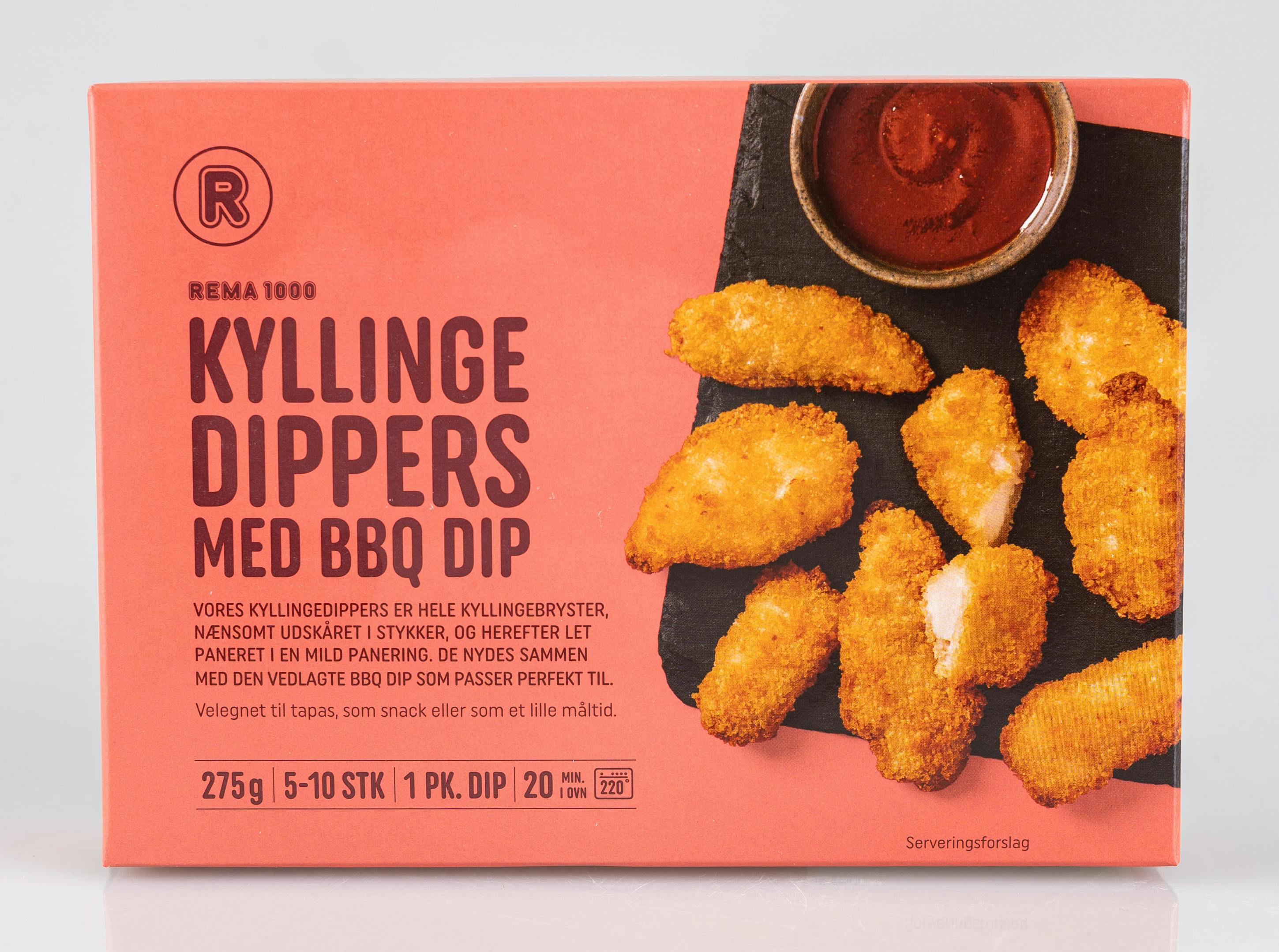 Kyllingestykkerne kan indeholde blåt plastik.
