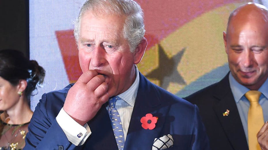Storbritanniens nykronede konge, kong Charles, spiser forbavsede lidt i løbet af dagen.
