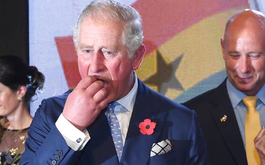 Storbritanniens nykronede konge, kong Charles, spiser forbavsede lidt i løbet af dagen.
