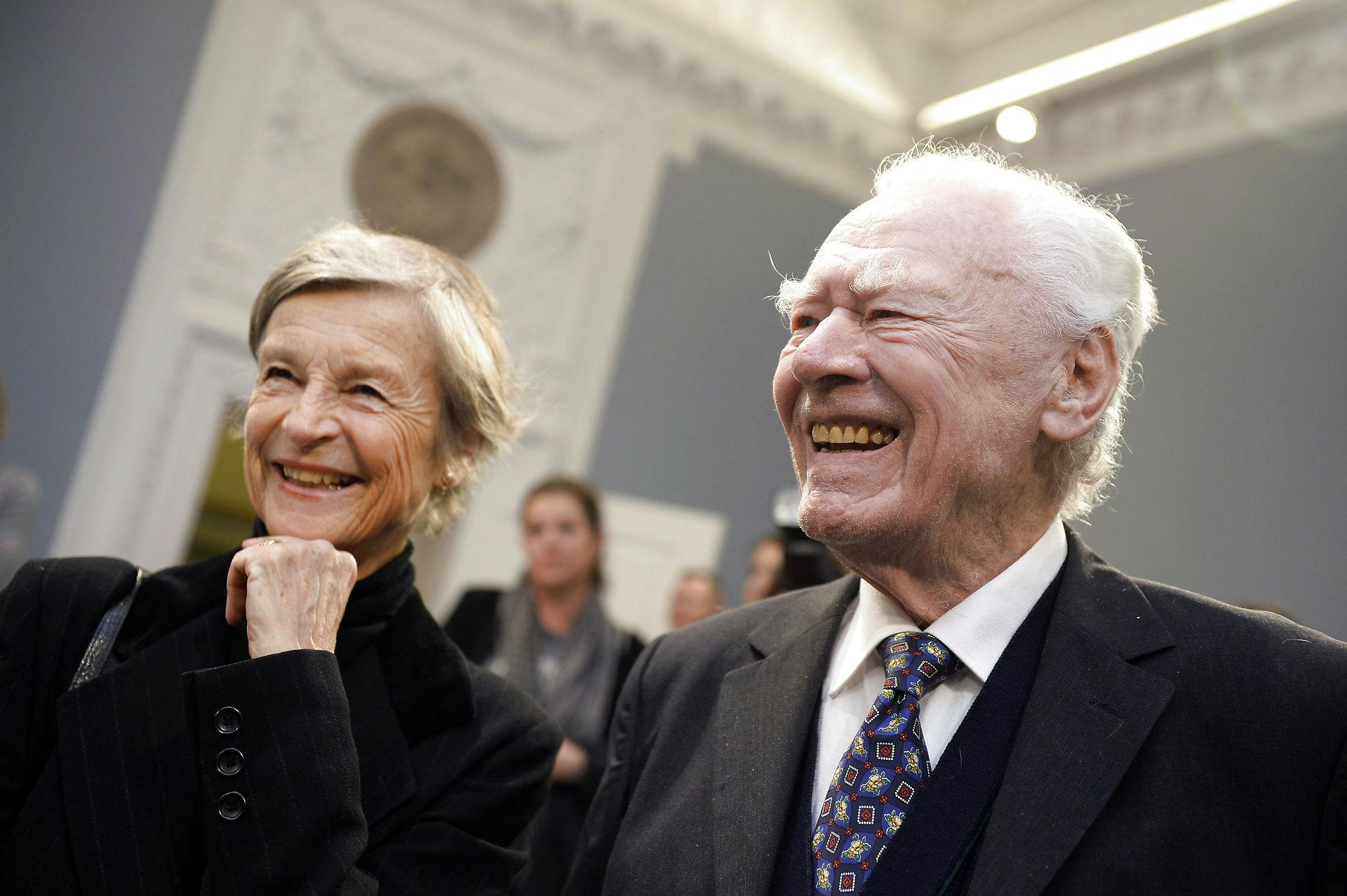 Den tidligere statsminister Poul Schlüter og hans enke, Anne Marie Vessel Schlüter.