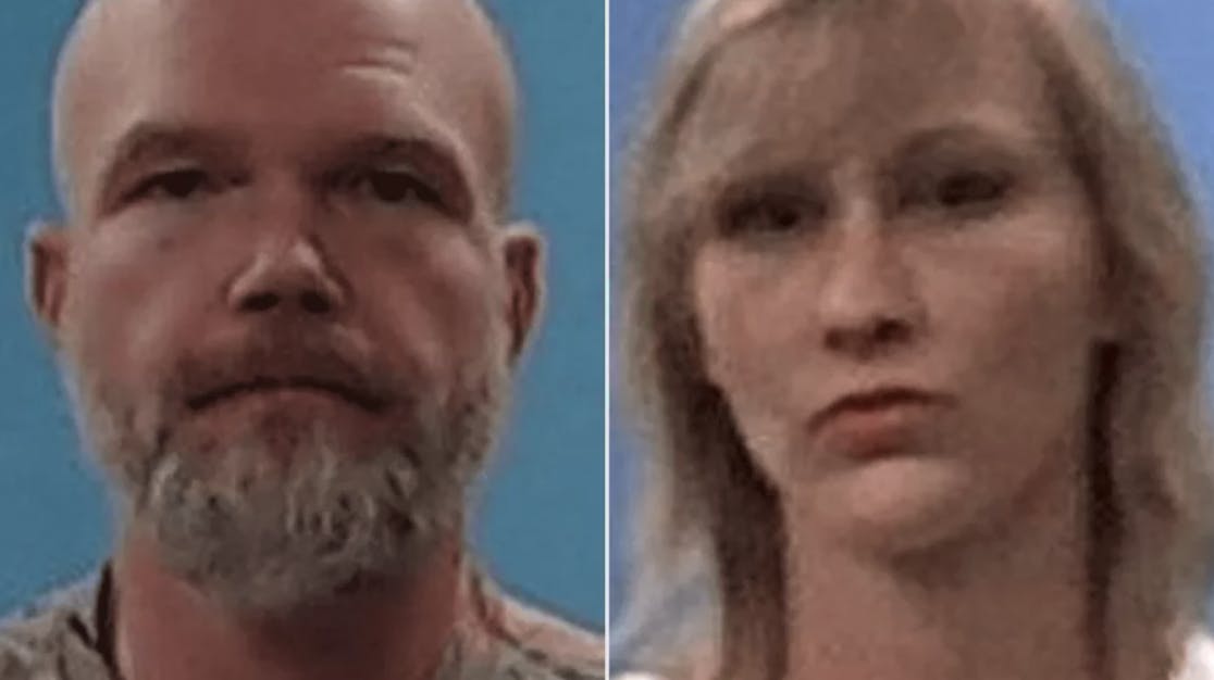 Shannon og Sandy er begge anholdt, efter Shannon savede sit ben af for øjnene af parrets 5-årige datter.