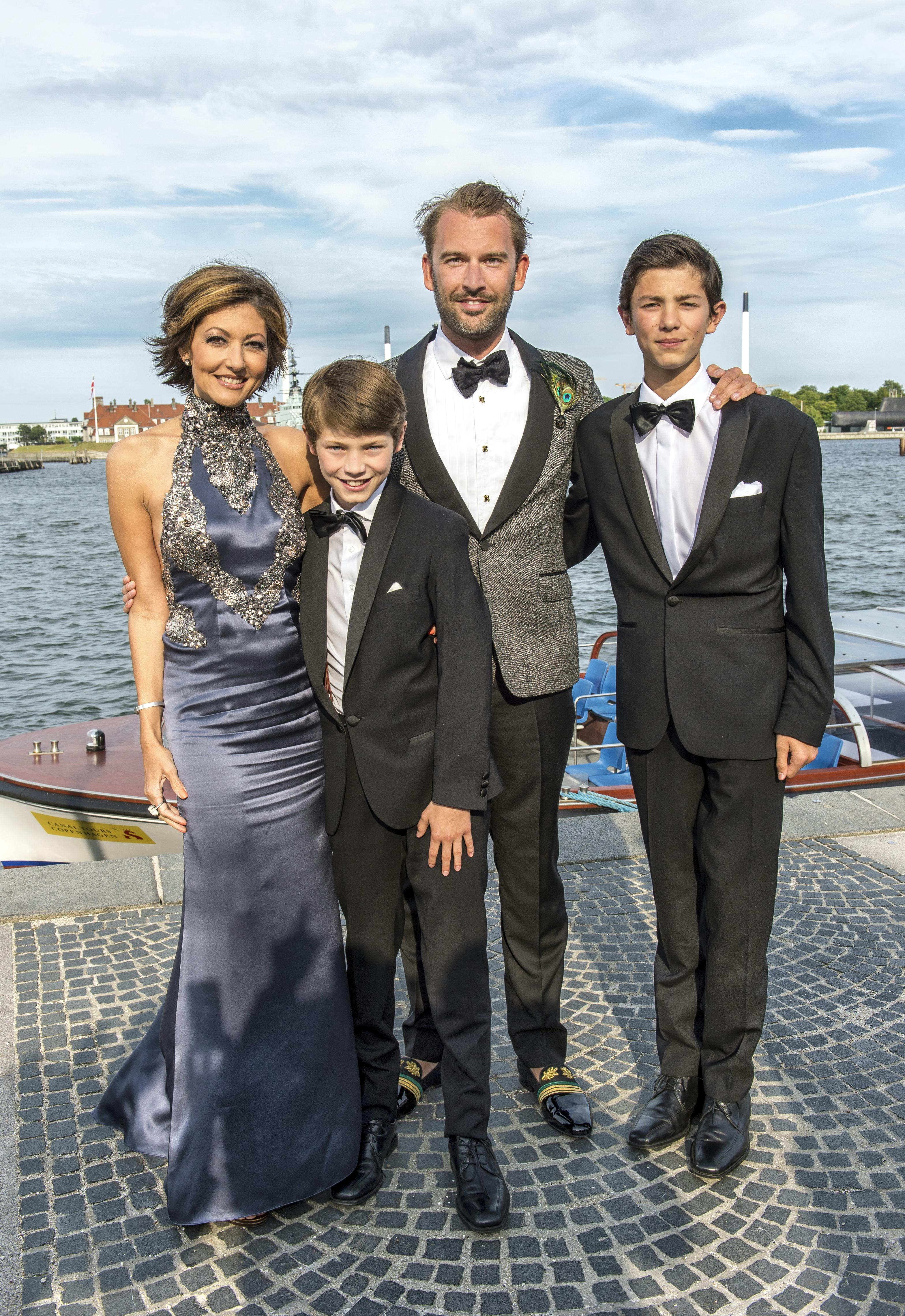 Grevinde Alexandra, prins Felix, Martin Jørgensen og prins Nikolai