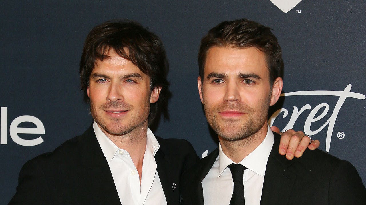 Paul Wesley (v) er kendt fra serien "Vampire Diaries", hvor han spillede sammen med Ian Somerhalder (h).