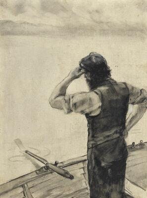 Christian Krohg levede fra 1852 til 1925.