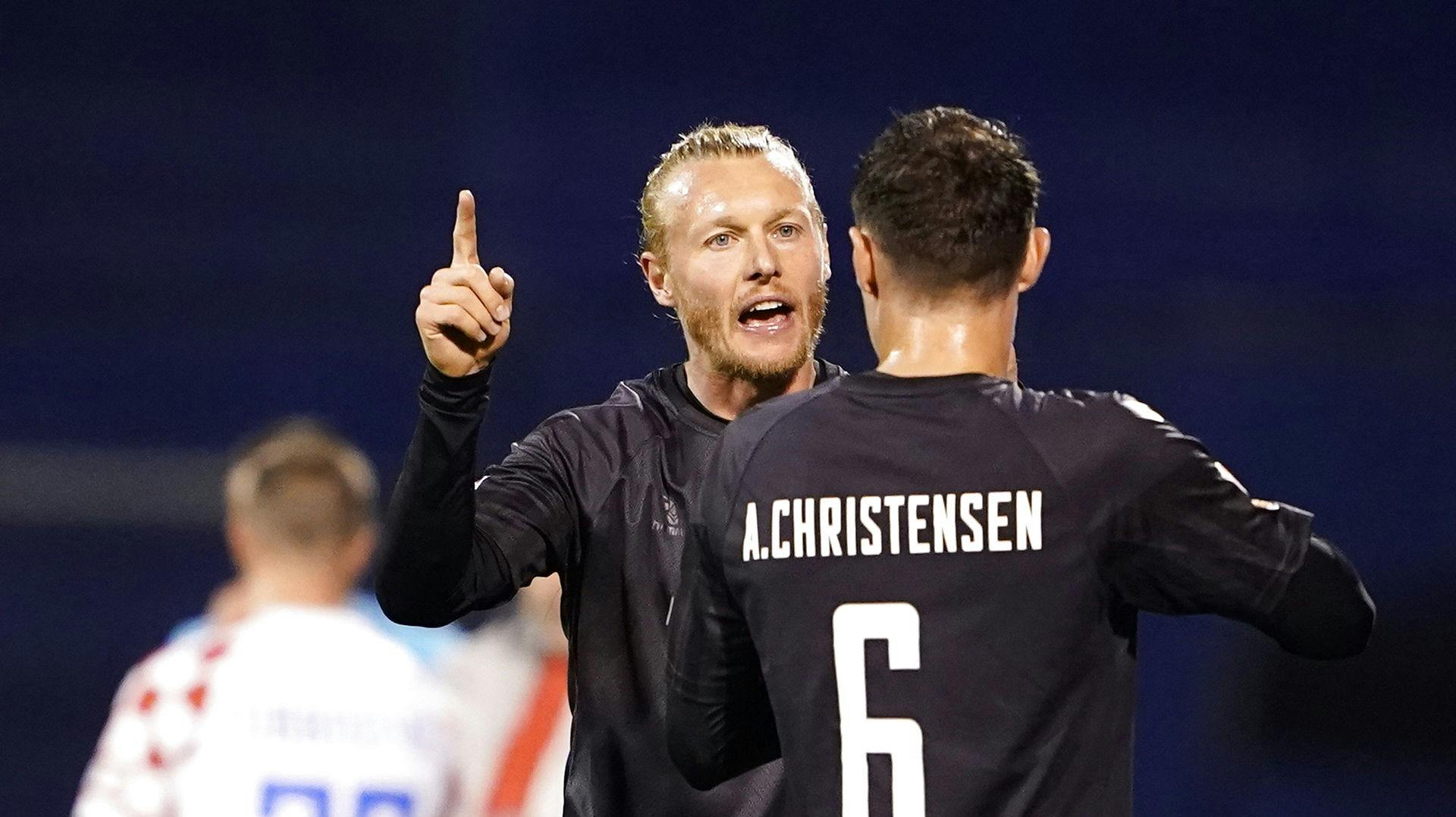 Simon Kjær var for første gang i tilbage på landsholdet efter at have været ude med en skade i over ti måneder.