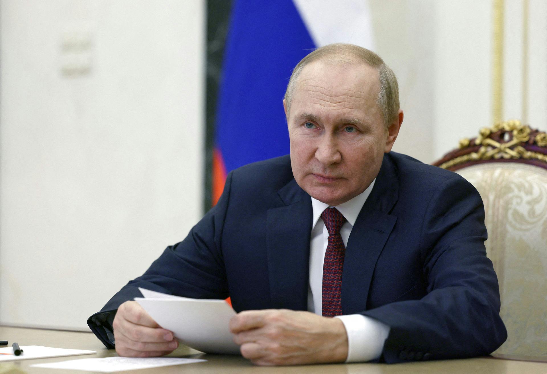 Vladimir Putin holdt fredag tale i Moskva.