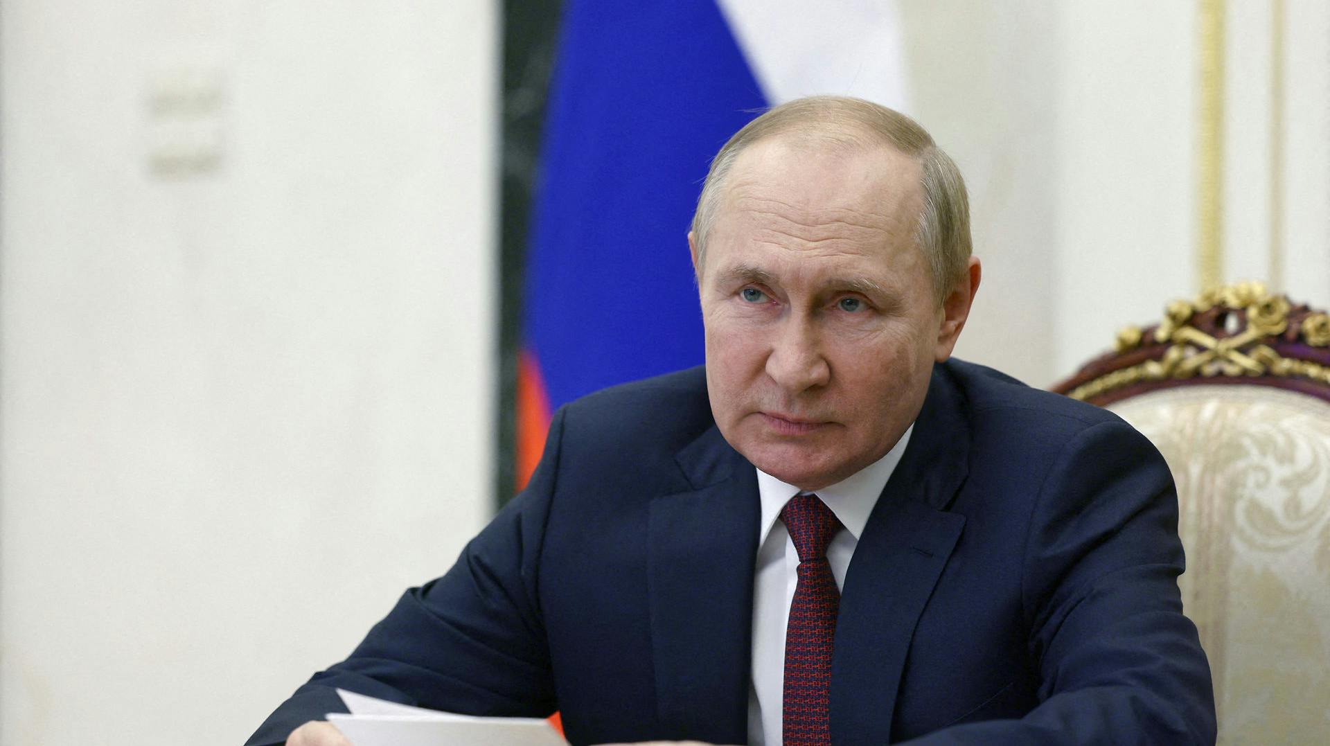 Vladimir Putin holdt fredag tale i Moskva.