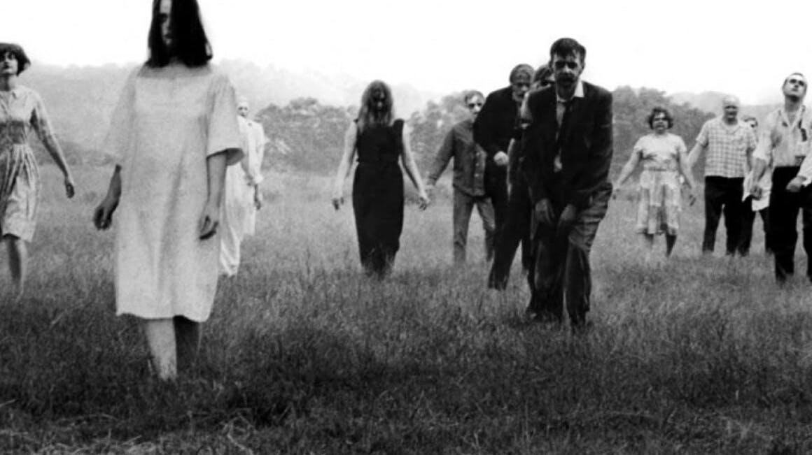 "Night of the Living Dead" er en af de helt klassiske zombiefilm.