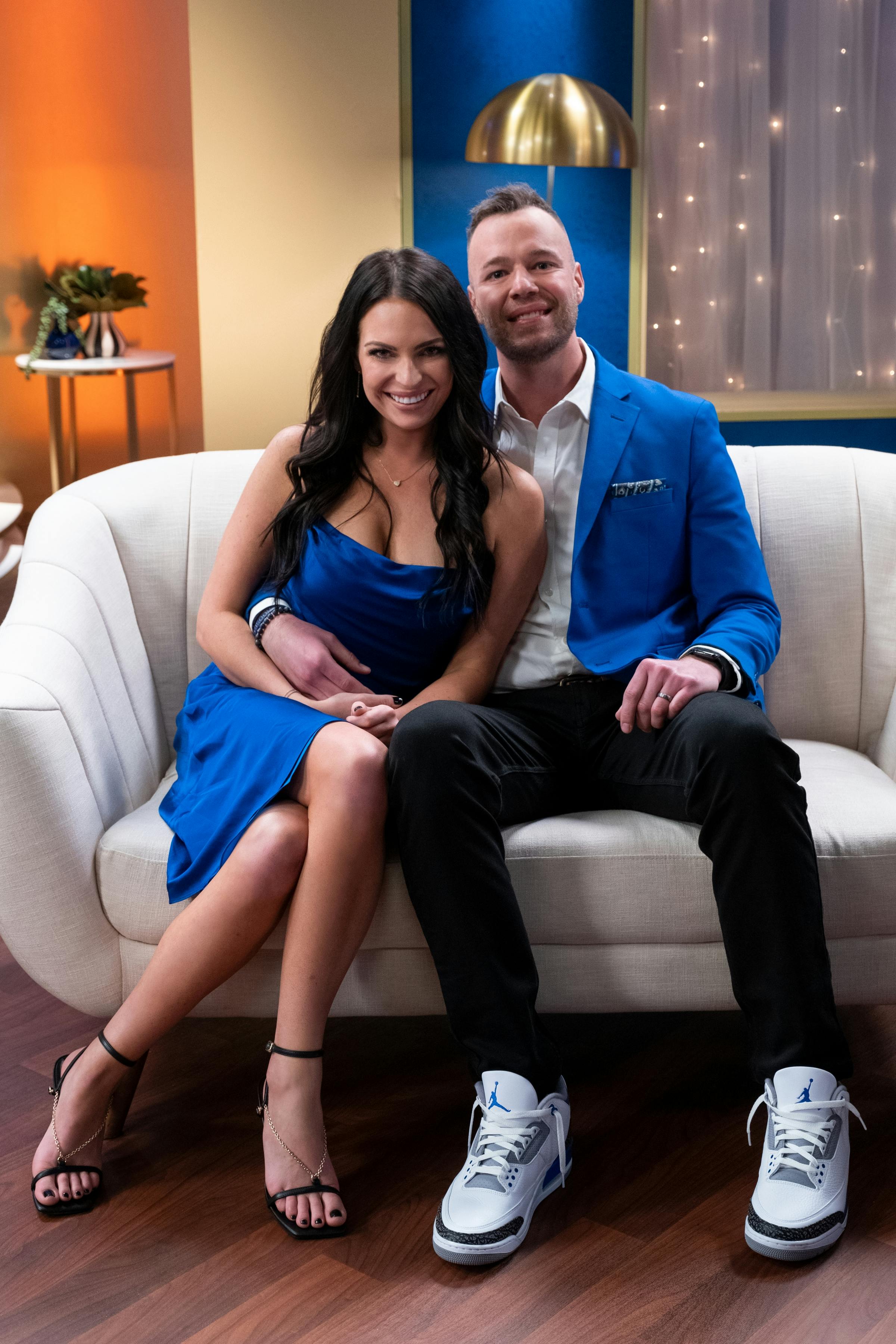 Danielle Ruhl og Nick Thompson love is blind