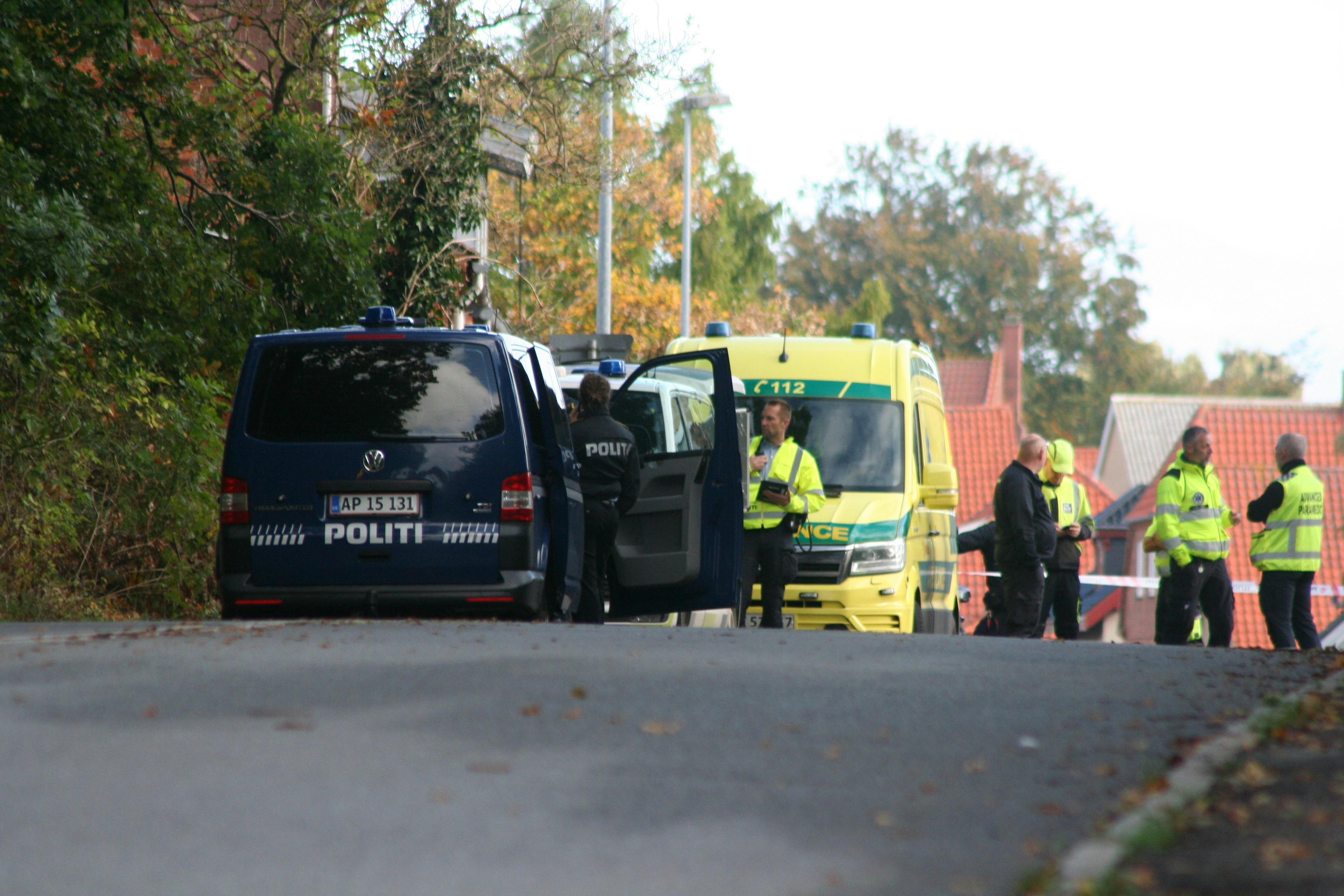 Både politi og ambulance har været på stedet i Vordingborg.