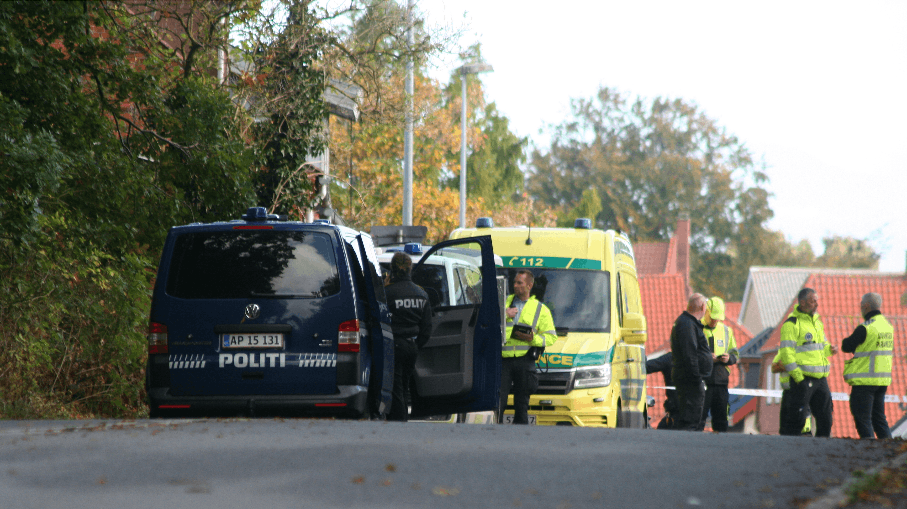 Både politi og ambulance har været på stedet i Vordingborg.