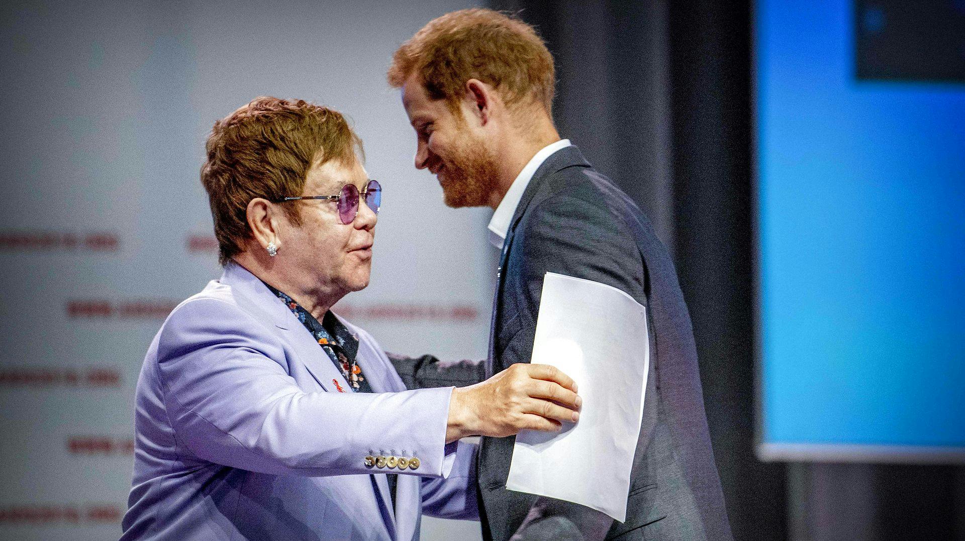 Elton John og prins Harry.