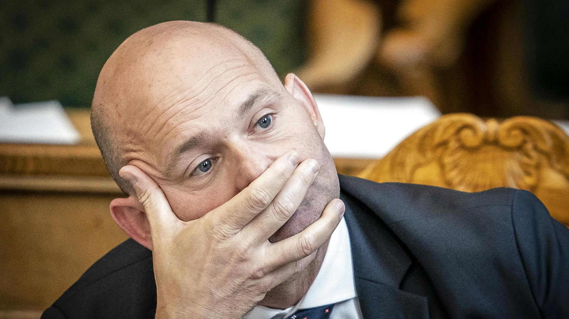 Søren Pape Poulsen under åbningsdebatten i Folketinget i København.