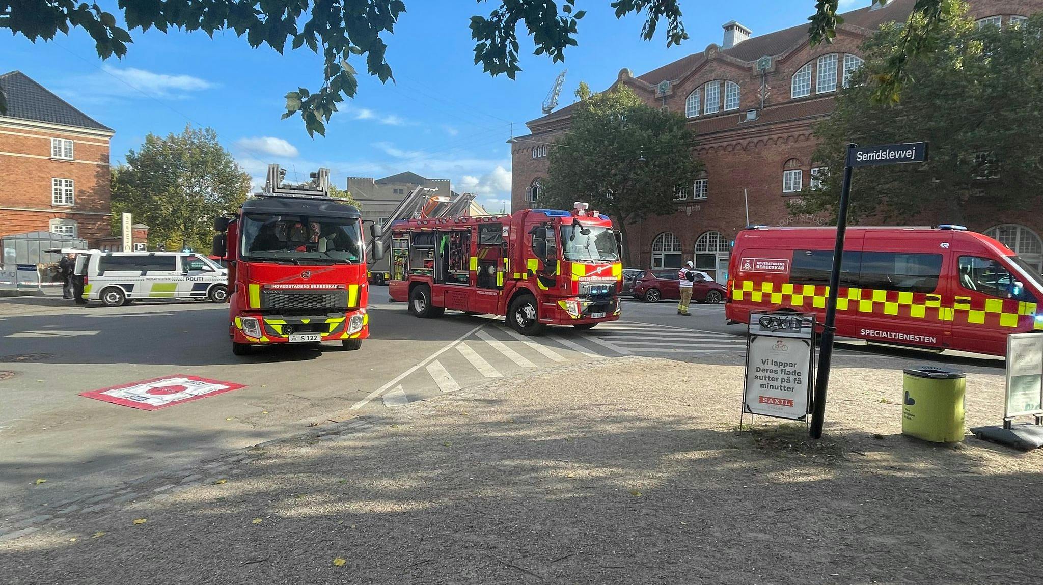 Der har fredag eftermiddag været brand i Idrætens Hus.