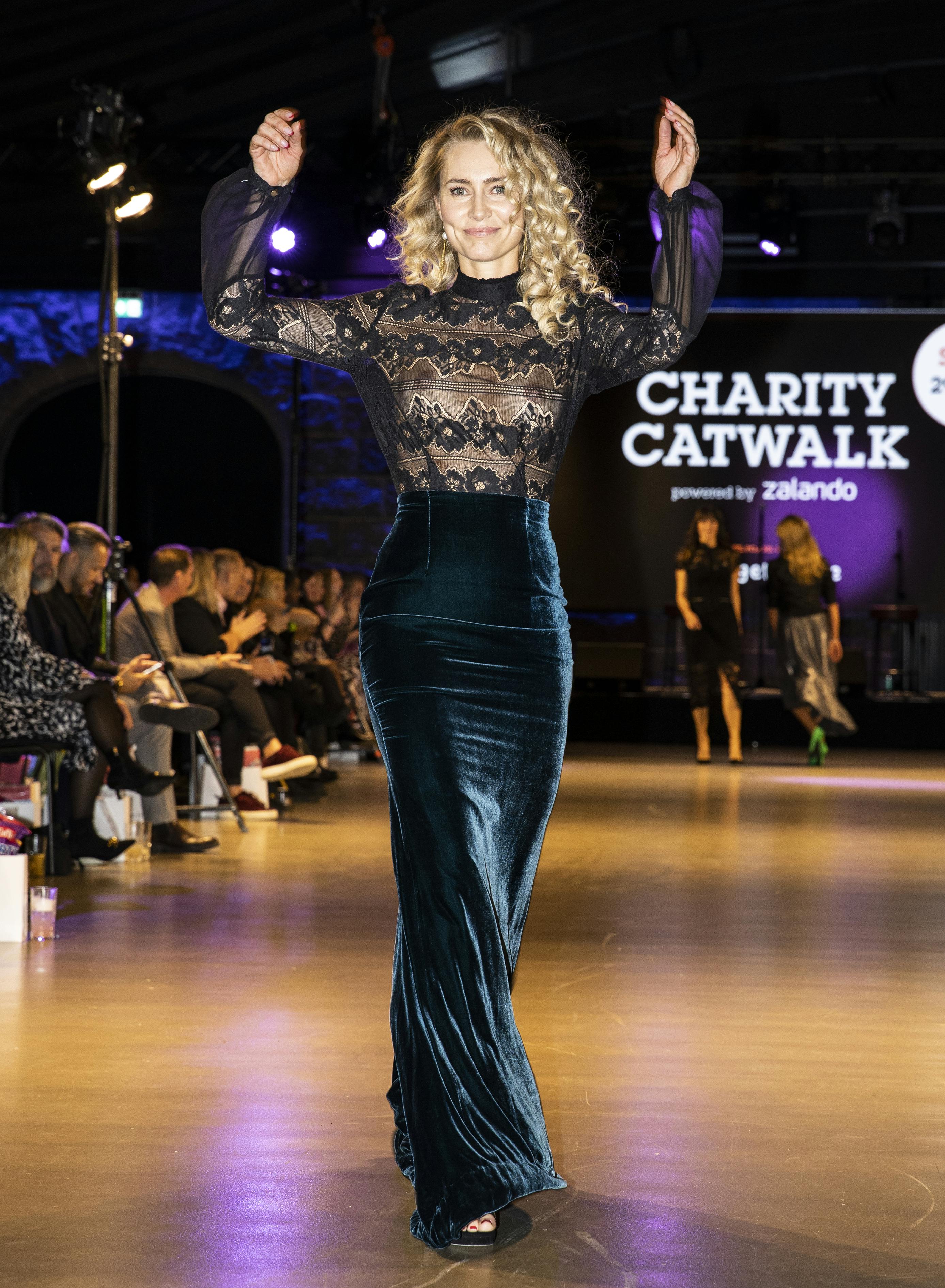 Alice Brunsø gør det godt som catwalkmodel. 