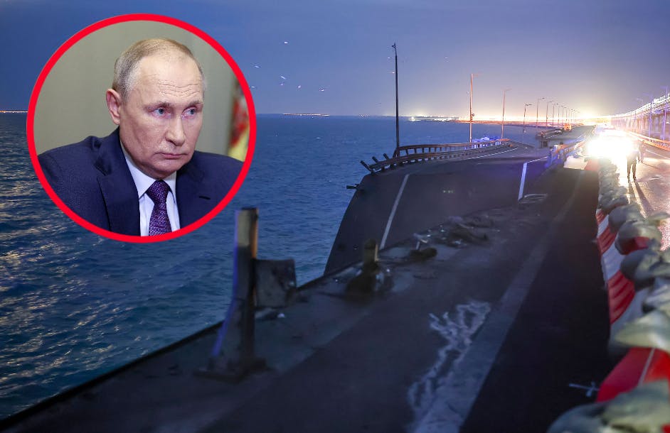 Putin kalder angrebet på broen for et terrorangreb, som Ukraine står bag. Mandag ventes han at beslutte, hvad reaktionen skal være.