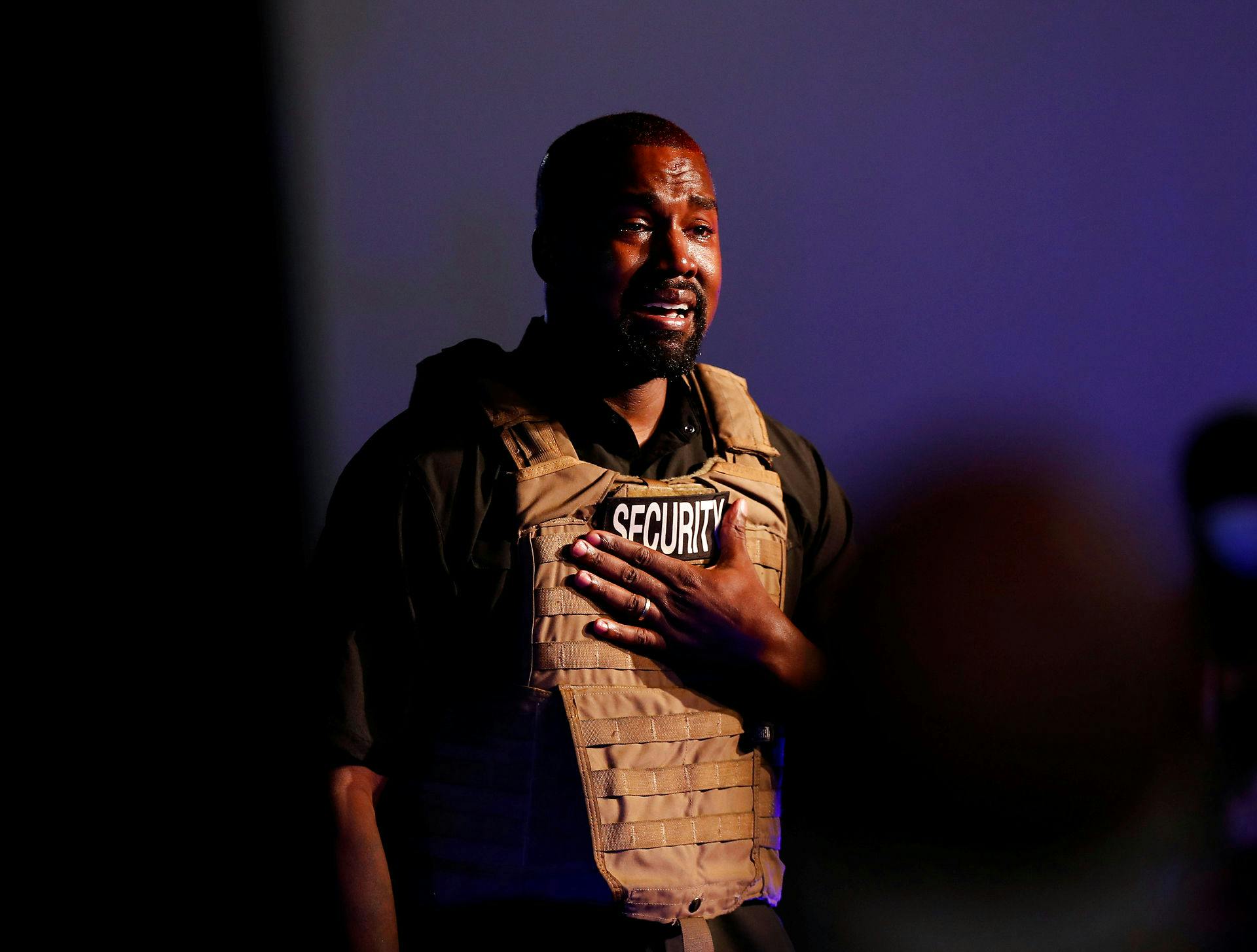 Kanye West havde et stort sammenbrud til sit vælgermøde i Sourth Carolina i juli 2020.