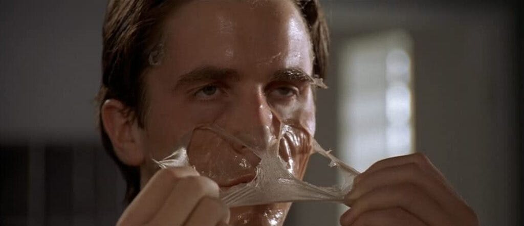 Christian Bale i "American Psycho". 