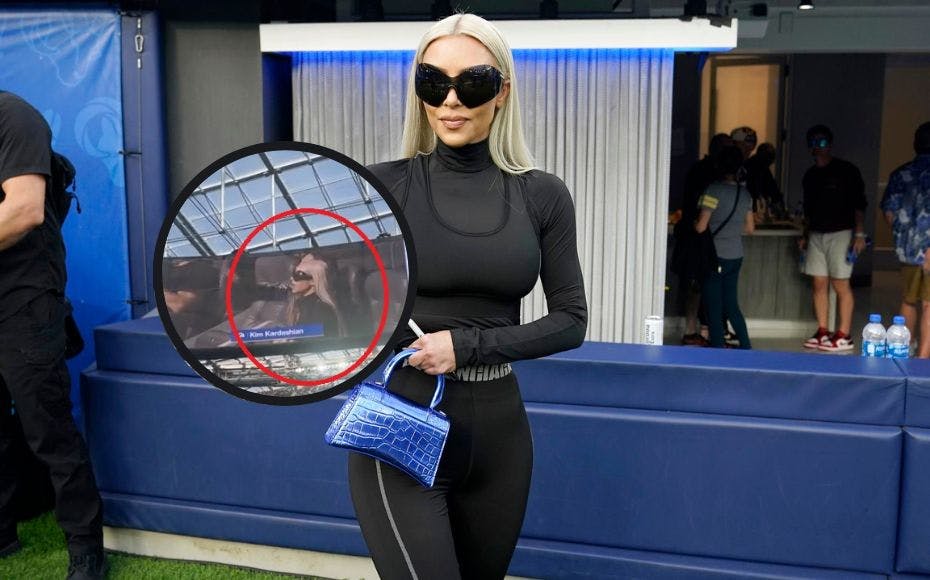Kim Kardashian blev ikke ligefrem hyldet på stadion forleden.