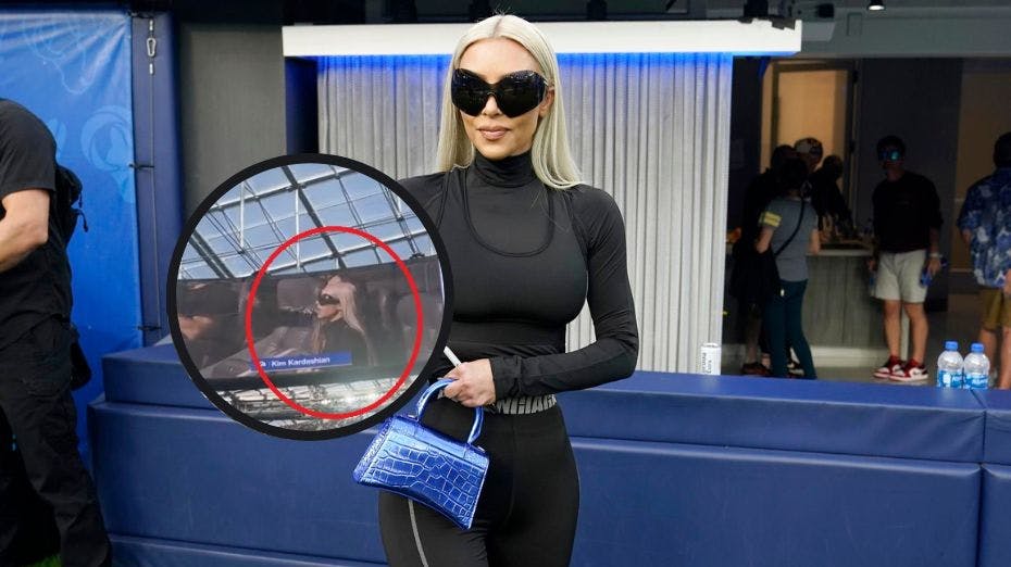 Kim Kardashian blev ikke ligefrem hyldet på stadion forleden.