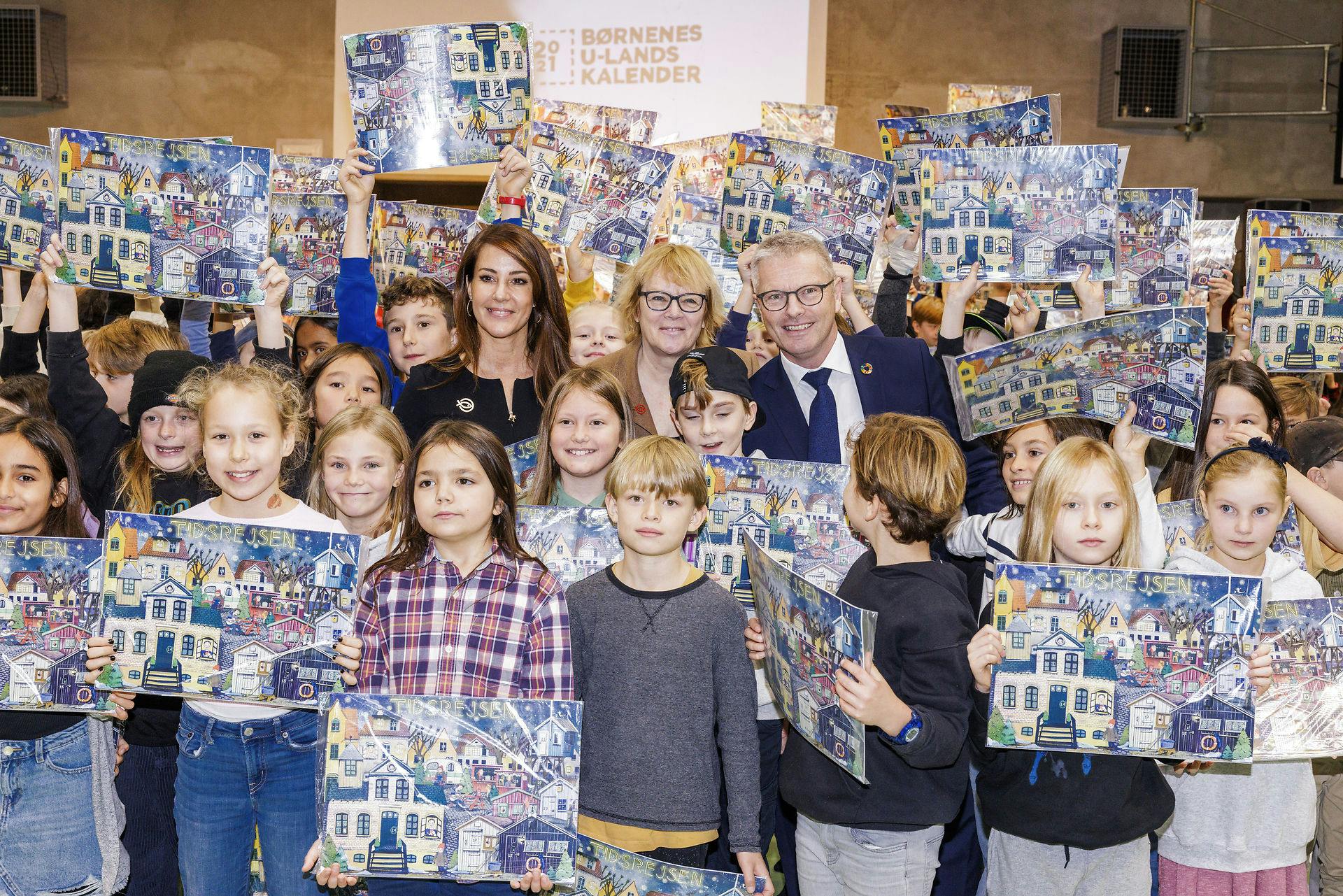 Her præsenteres Børnenes U-landskalender sidste år med god støtte fra prinsesse Marie.